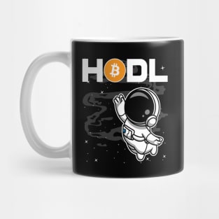 HODL Astronaut Bitcoin BTC Coin To The Moon Crypto Token Cryptocurrency Blockchain Wallet Birthday Gift For Men Women Kids Mug